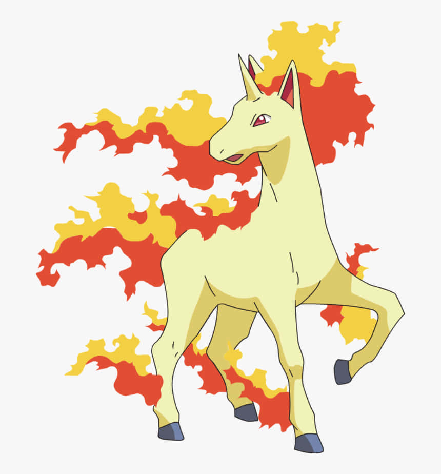 Flaming Rapidash Illustration Y3usnyreysv6okqp Wallpaper