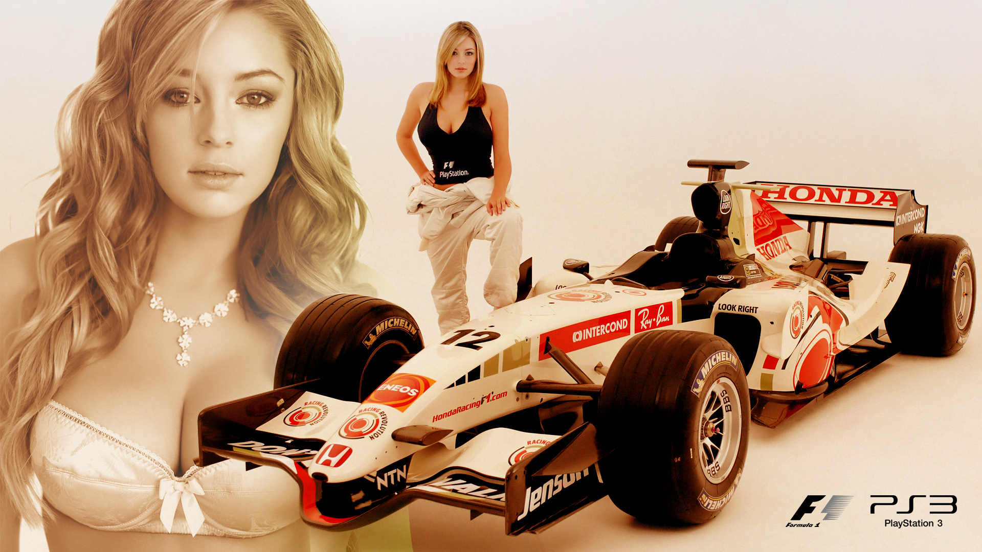 Blondes Women Honda Cars Bra Models Keeley Hazell Formula