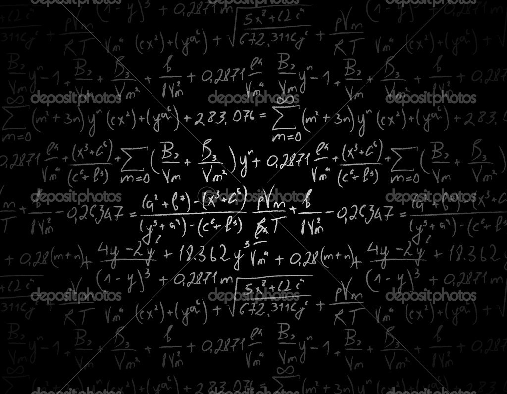 Chemistry Formula Chalkboard Black Equation Shaded