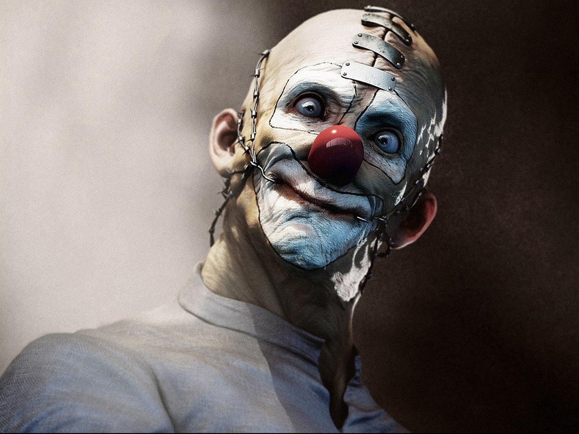 Dark Horror Evil Clown Art Artwork F Wallpaper