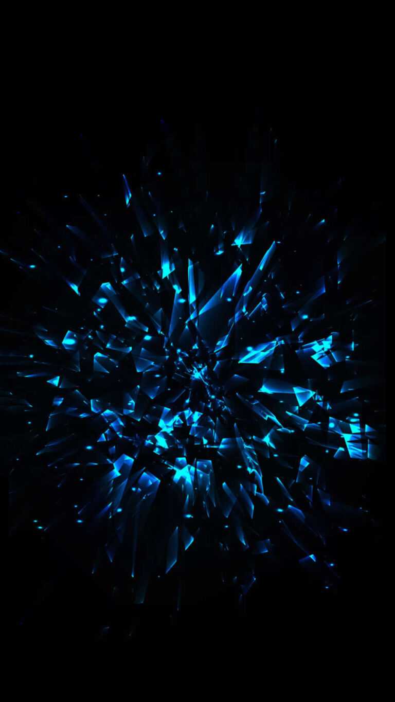 iPhone Blue And Black Wallpaper