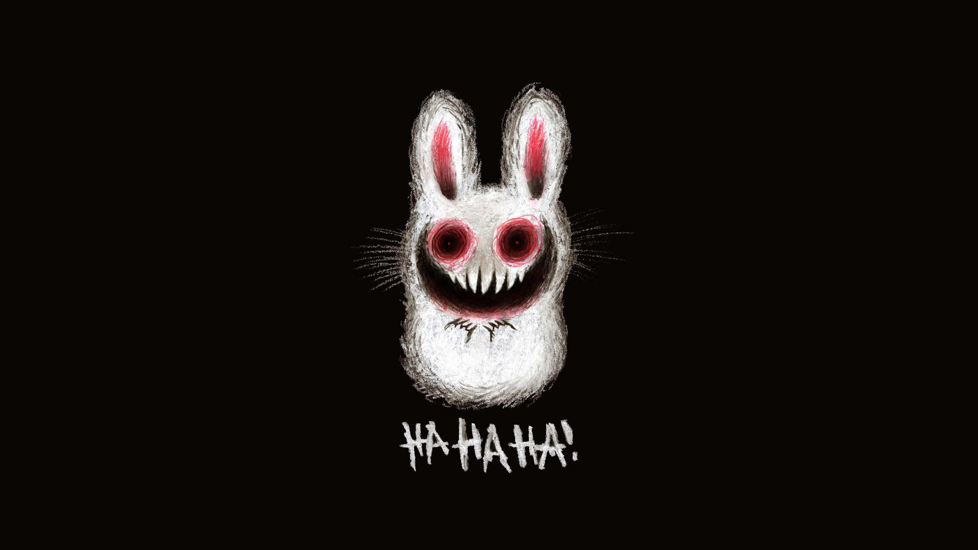 Creepy Bunny Wallpaper Cute Adorable Fluffy Scary Rabbit