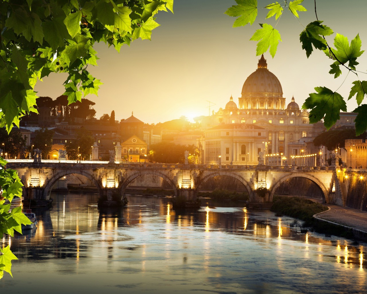 Rome Sunrise Italy Wallpaper
