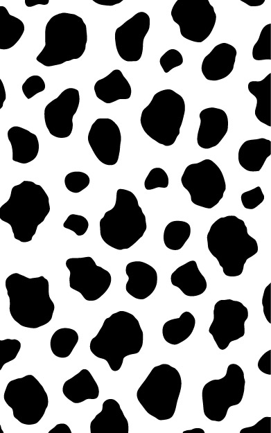 Cow Print Vector By Inferlogic