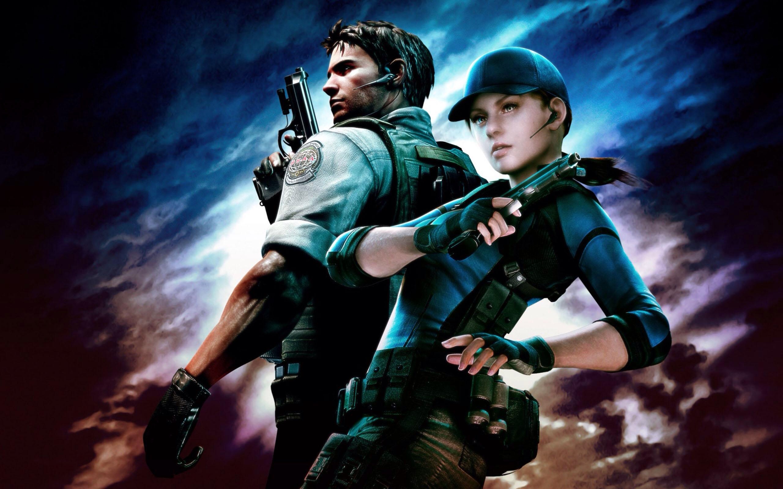 Chris And Jill Resident Evil Wallpaper