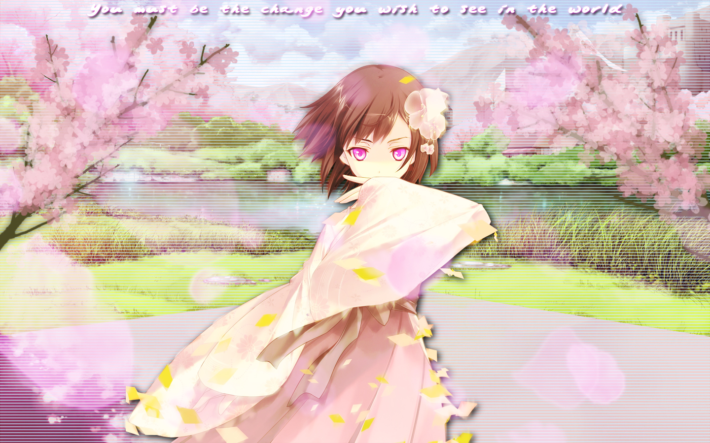 [41+] Anime Cherry Blossom Wallpaper | Wallpapersafari