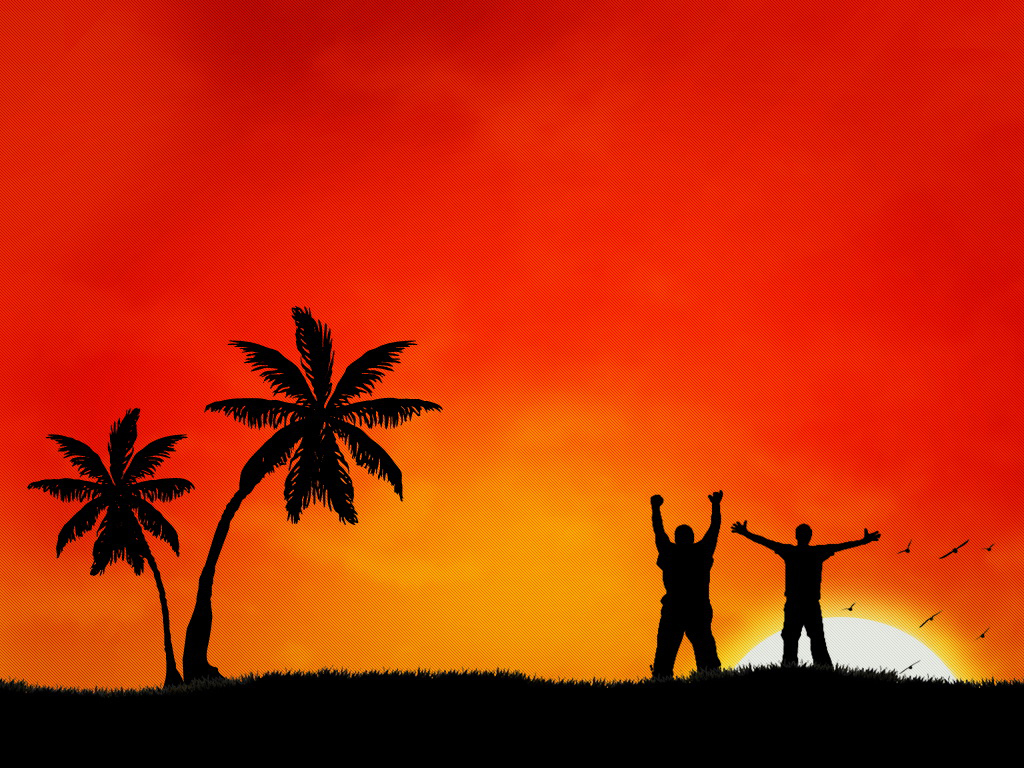 Joy In The Sunset Desktop Pc And Mac Wallpaper