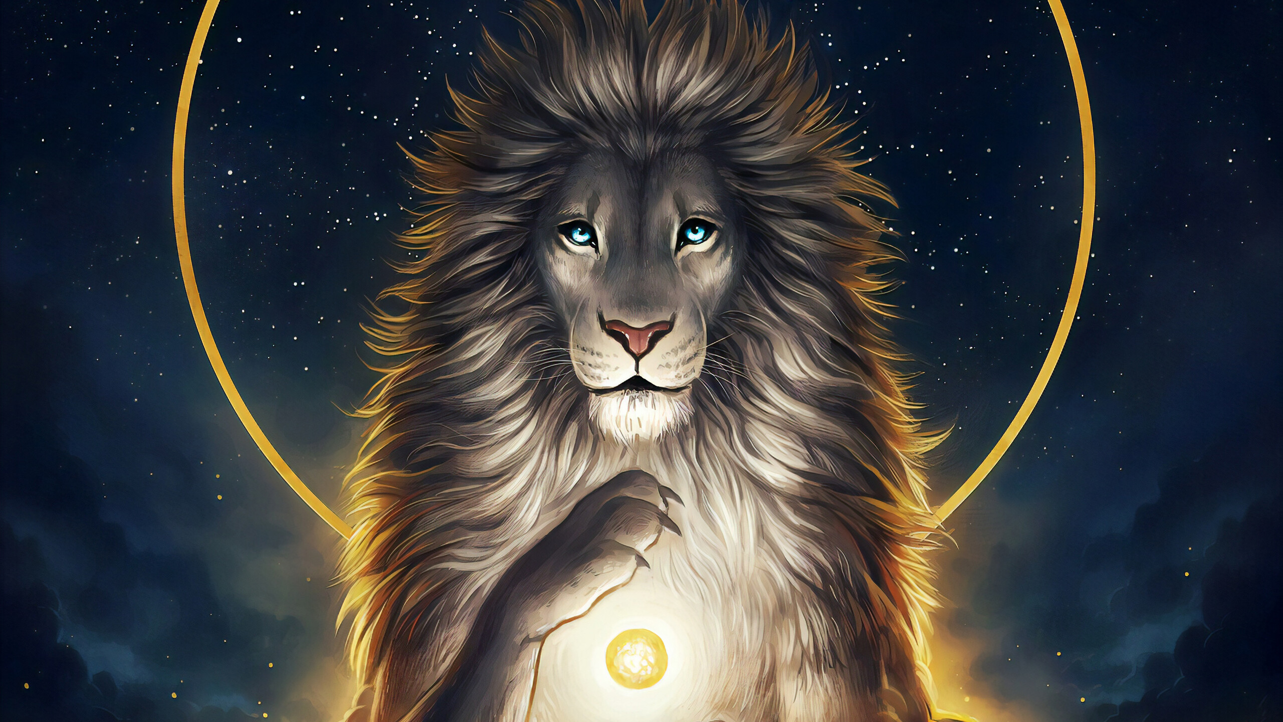 Lion Art 4k Phone iPhone Wallpaper 6280b