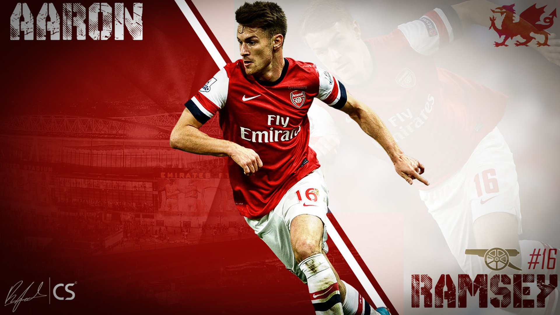 Aaron Ramsey Arsenal Wallpaper HD Background