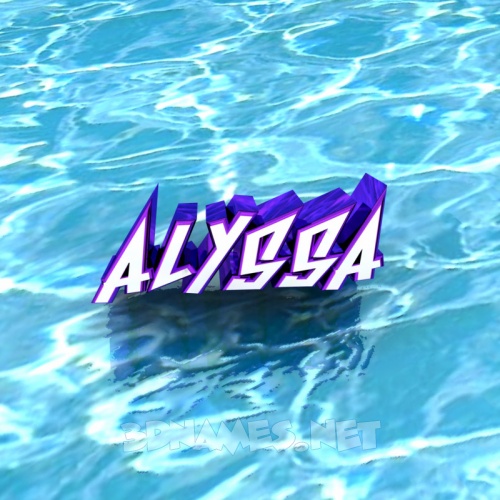 Pre Of Water For Name Alyssa