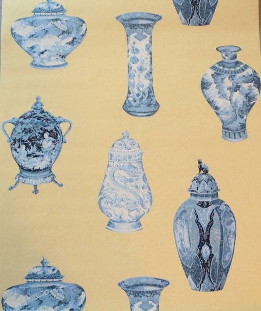 Wallpaper Old Blue And White Asian Vases By Wallpaperyourworld