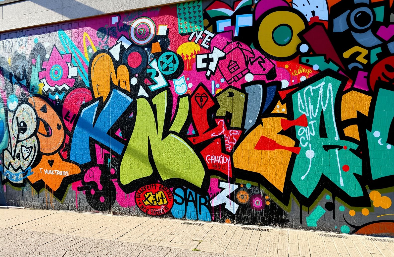 Abstract Graffiti Wallpaper