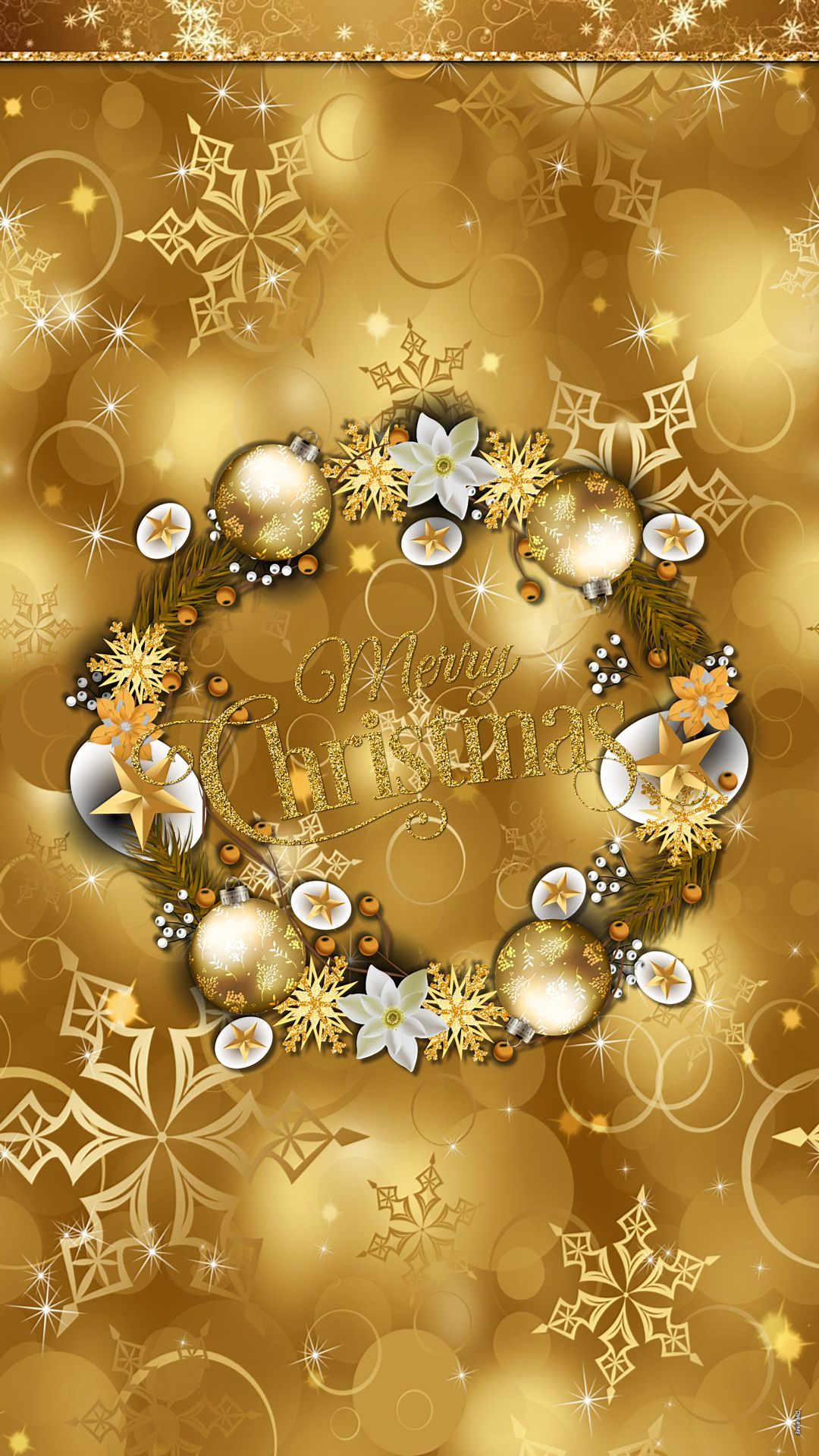 Gold Holiday Wallpaper On