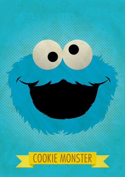 Cookie Monster iPhone Wallpaper C For Art Print