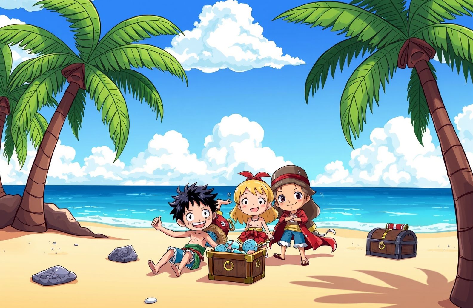 One Piece Chibi Wallpaper