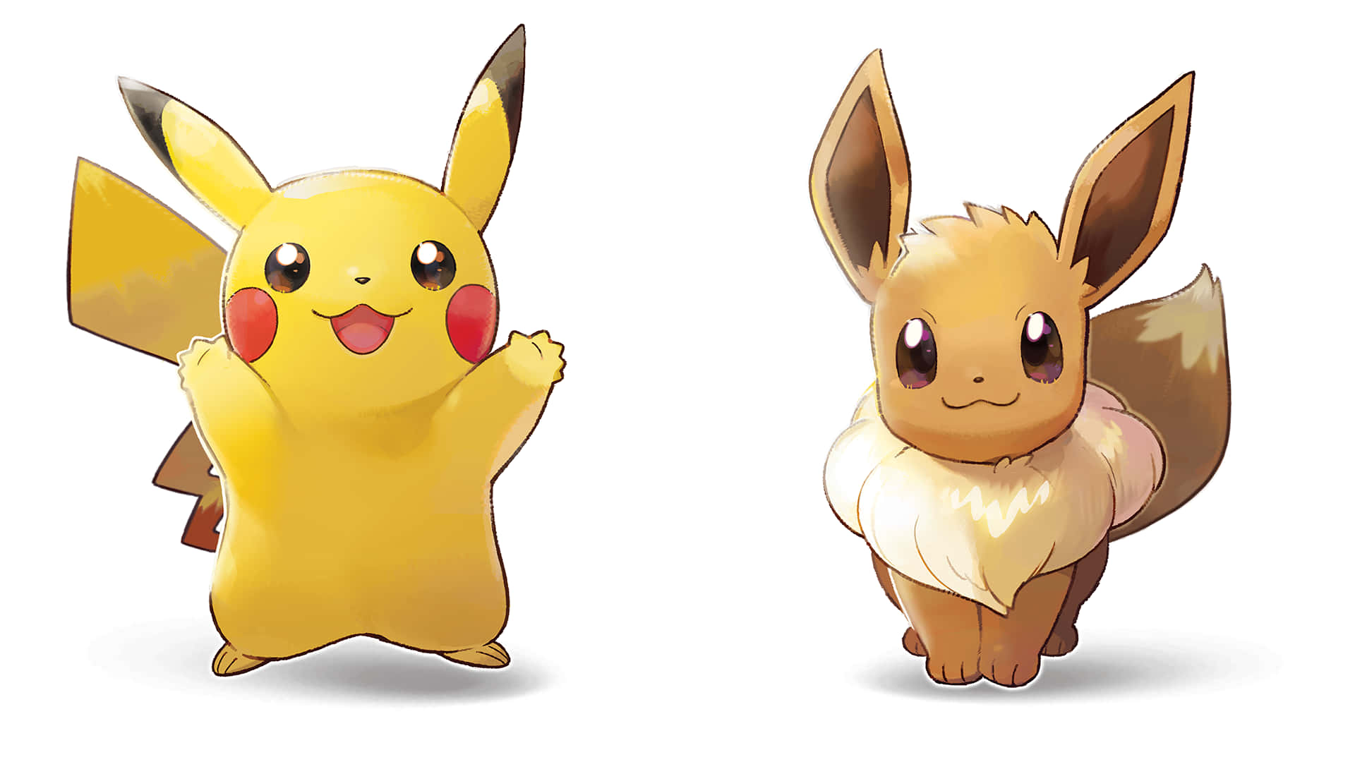 Cute Pikachu And Eevee Wallpaper