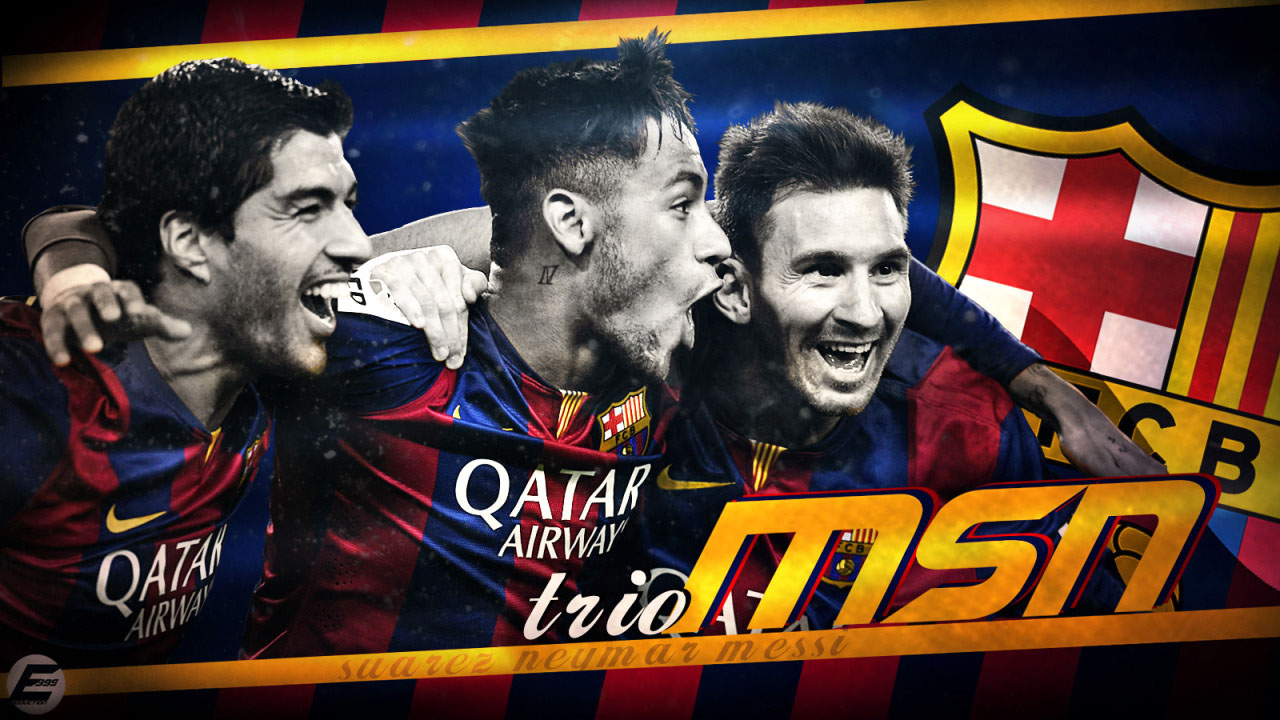 barcelona messi neymar suarez wallpaper