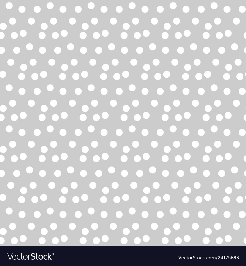 Light Gray Background Scattered Dots Polka Vector Image