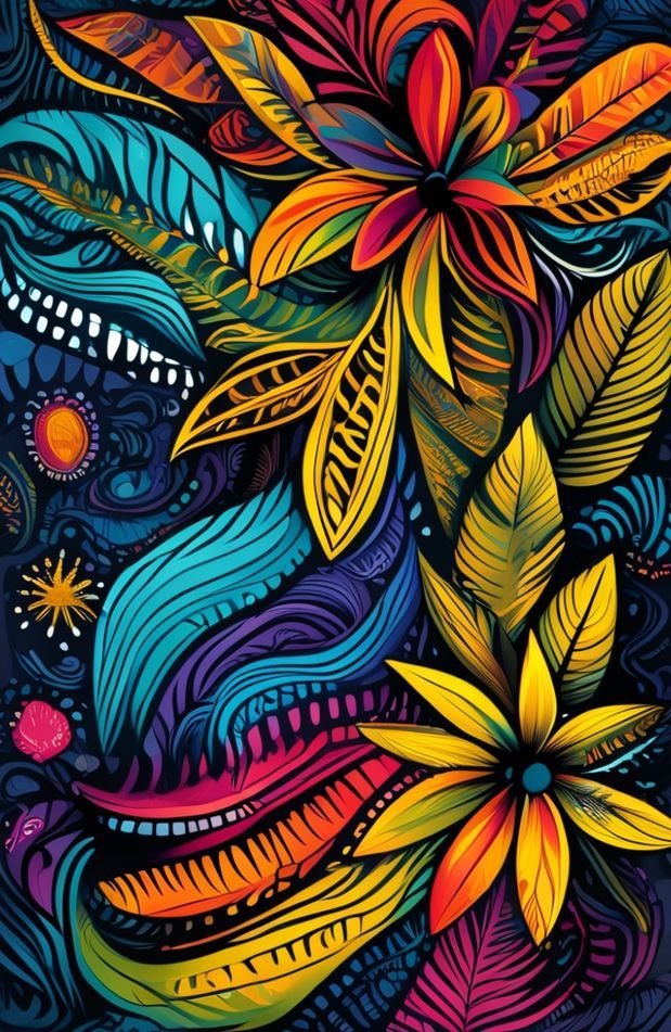 Polynesian Tribal Wallpaper