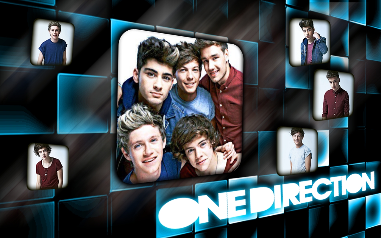 One Direction blue wallaper   One Direction Wallpaper 35143956 1280x800