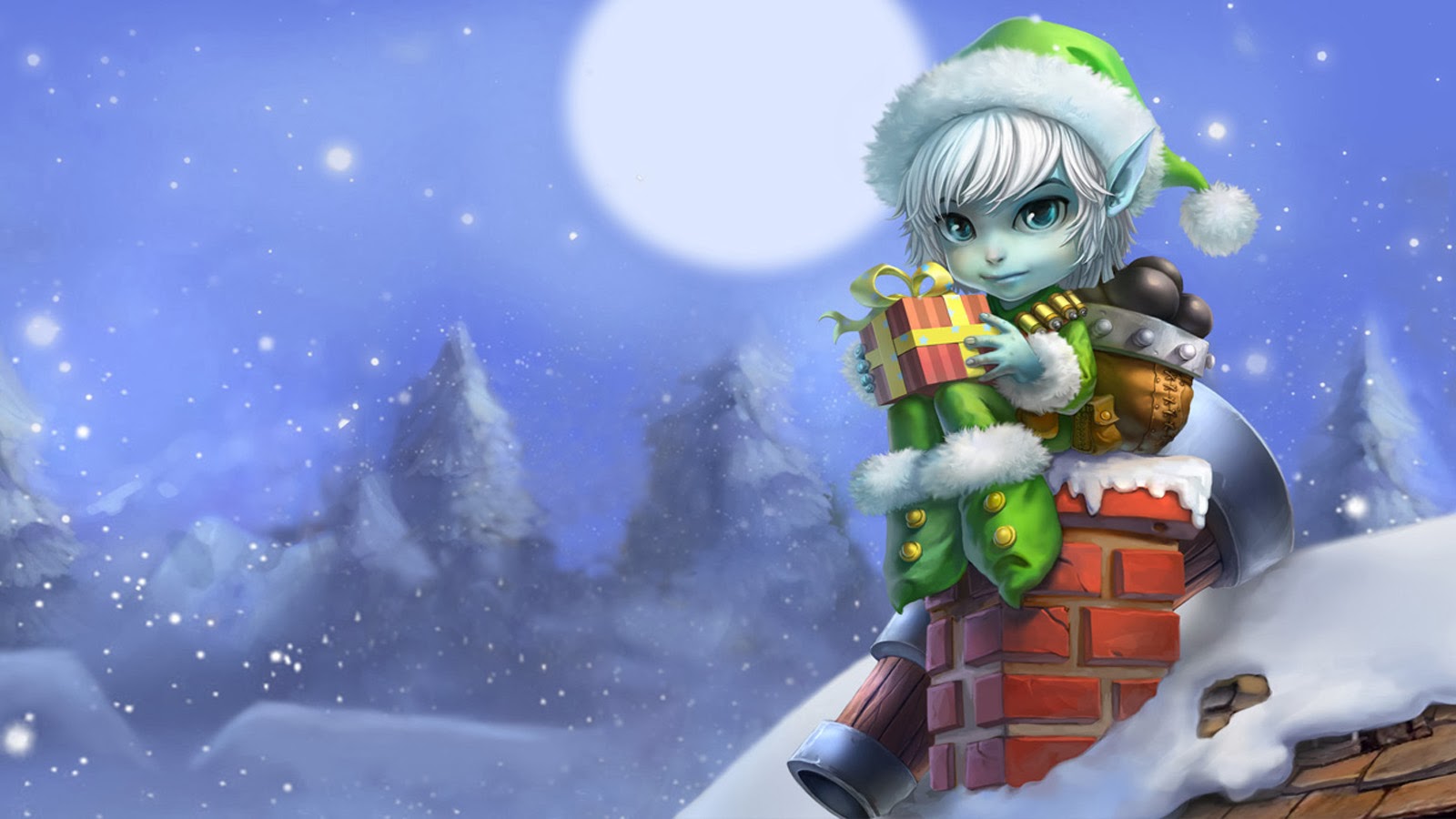 Elf Gift Tristana League Of Legends Lol Champion HD Wallpaper