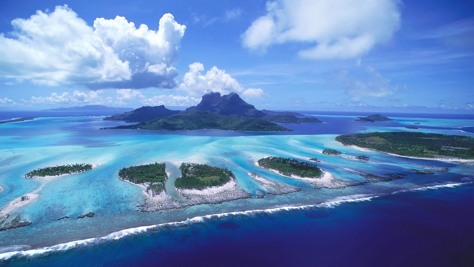 HD Cool Sea Islands Desktop Wallpaper Background