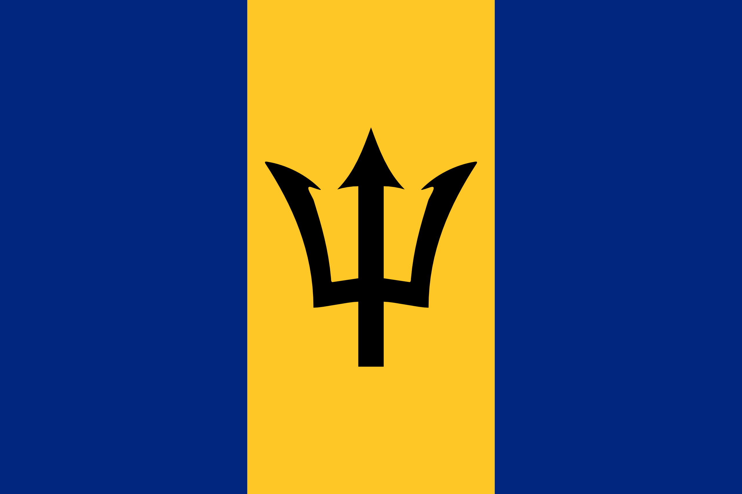 Flag Country Of Barbados Ongur