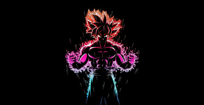 Dragon Ball Z Goku Ultra Instinct Art Wallpaper HD Image