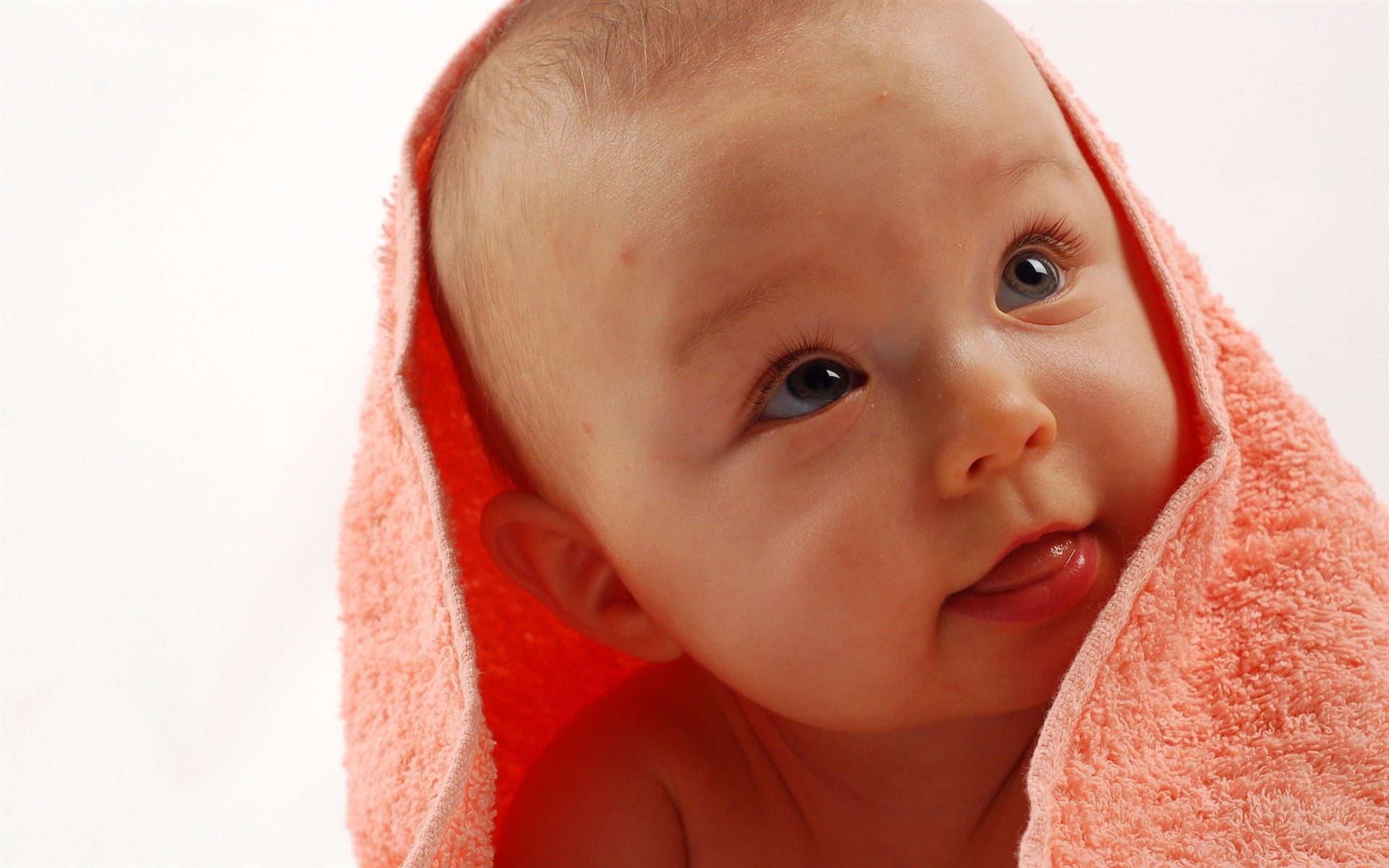 Red Towel Baby Wallpaper