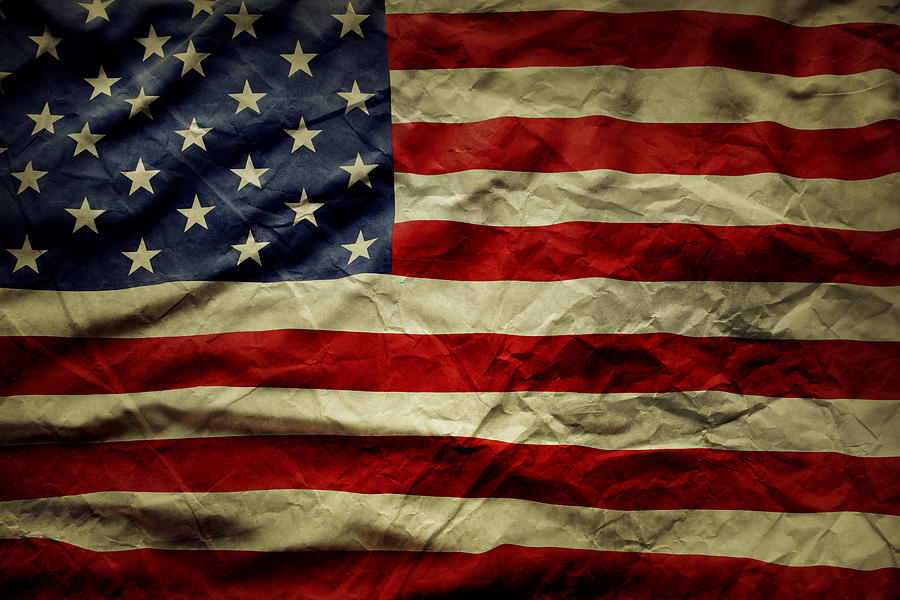 Old American Flag Background The First Is U S