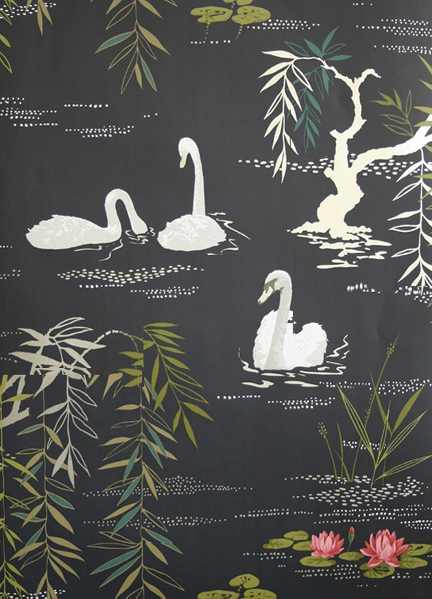  Nina Campbells Swan Lake wallpaper from Osborne Little 630x872