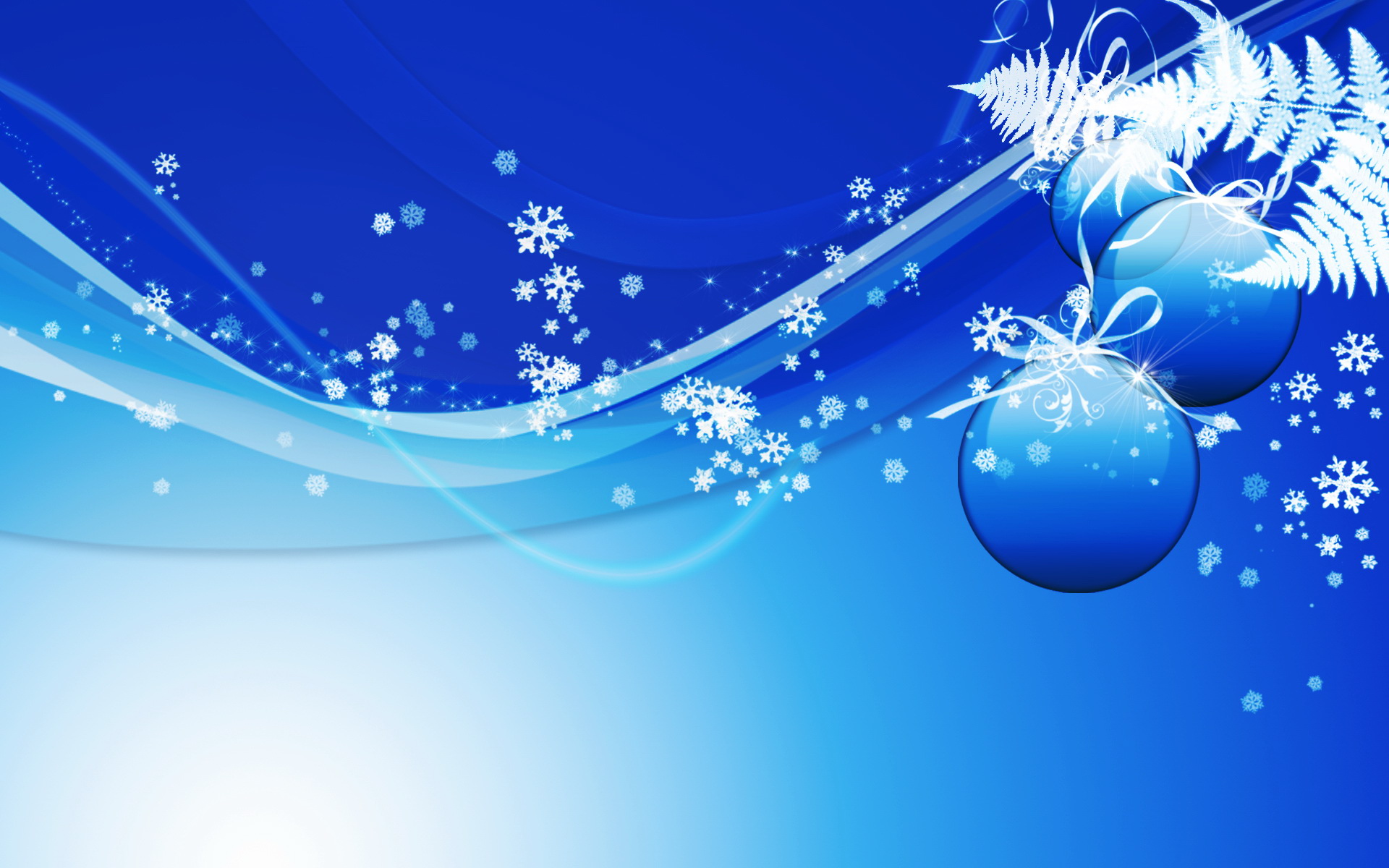 Blue Christmas Background Wallpaper