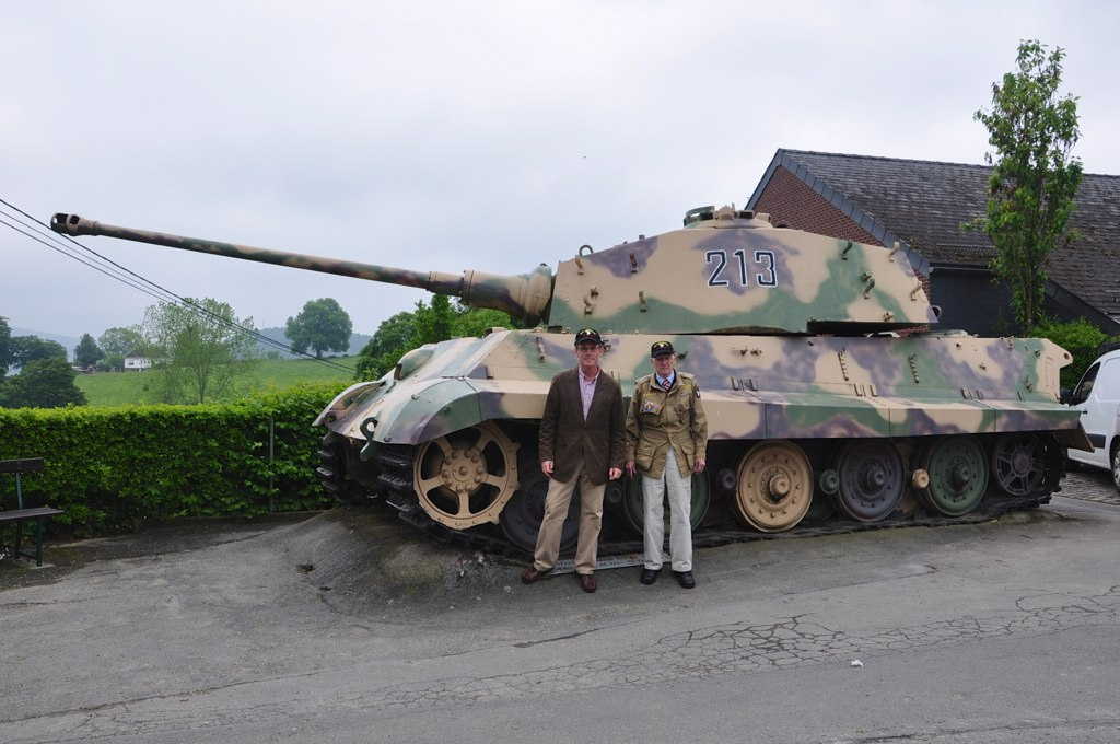 Doug Barber Jim Pee Wee Martin With German King Tiger Tank In La