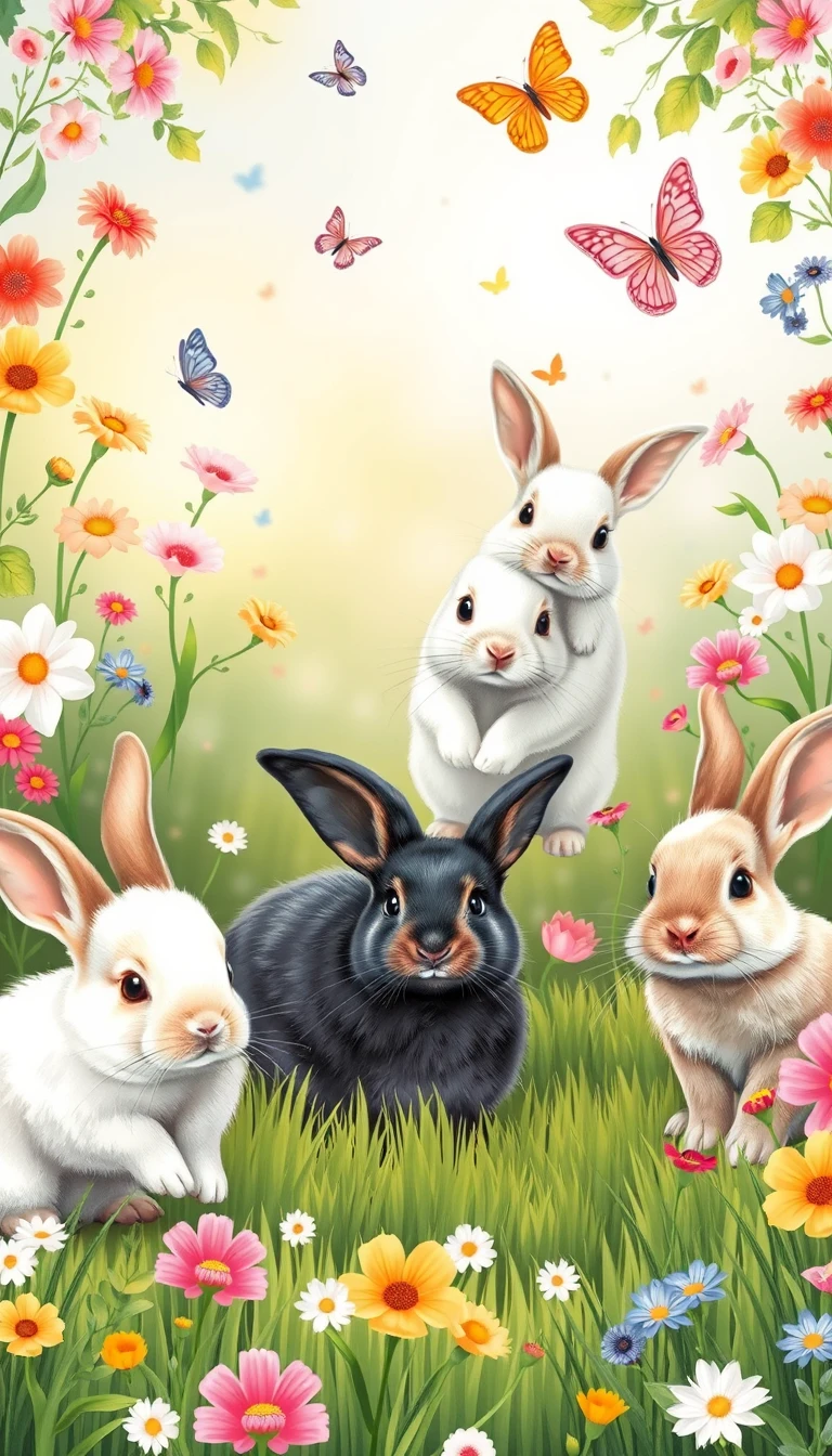 Cute Bunnies Wallpaper
