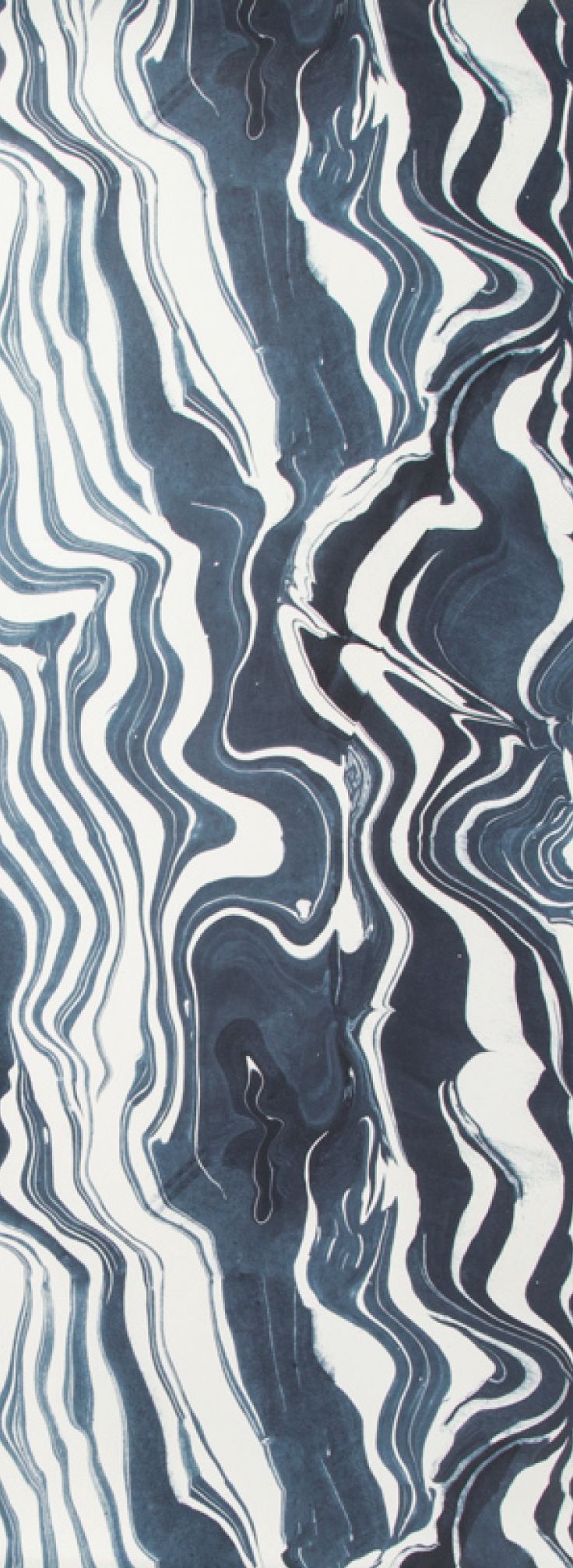Rebecca Atwood Designs Wallpaper Marbled Stripe In Navy Blue