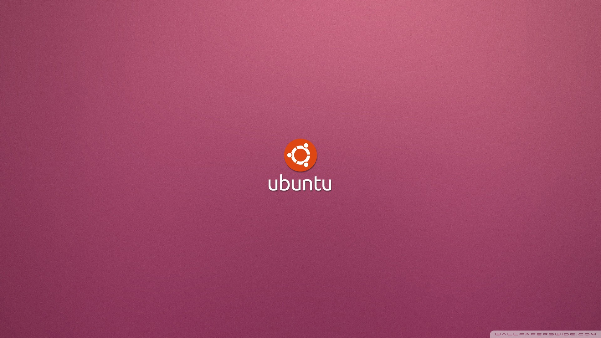 Ubuntu Desktop Pink Wallpaper