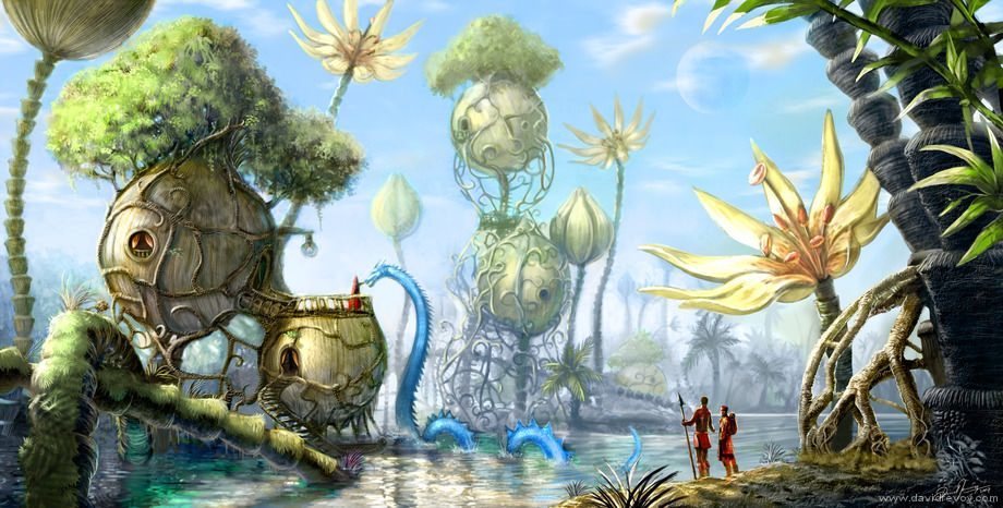 Fantasy City Alien World Alternative Reality Parallel Universe Pla