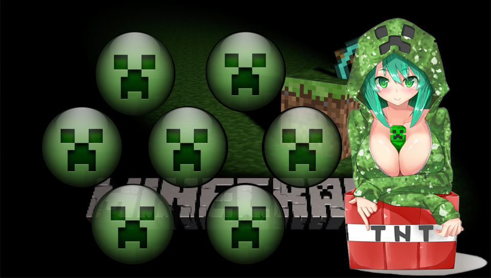Minecraft Creeper Girl wallpaper PS Vita Wallpapers   Free PS Vita