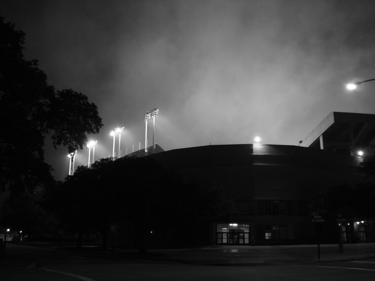 Rollie White With The Kyle Field Lights In Background Photo By Me