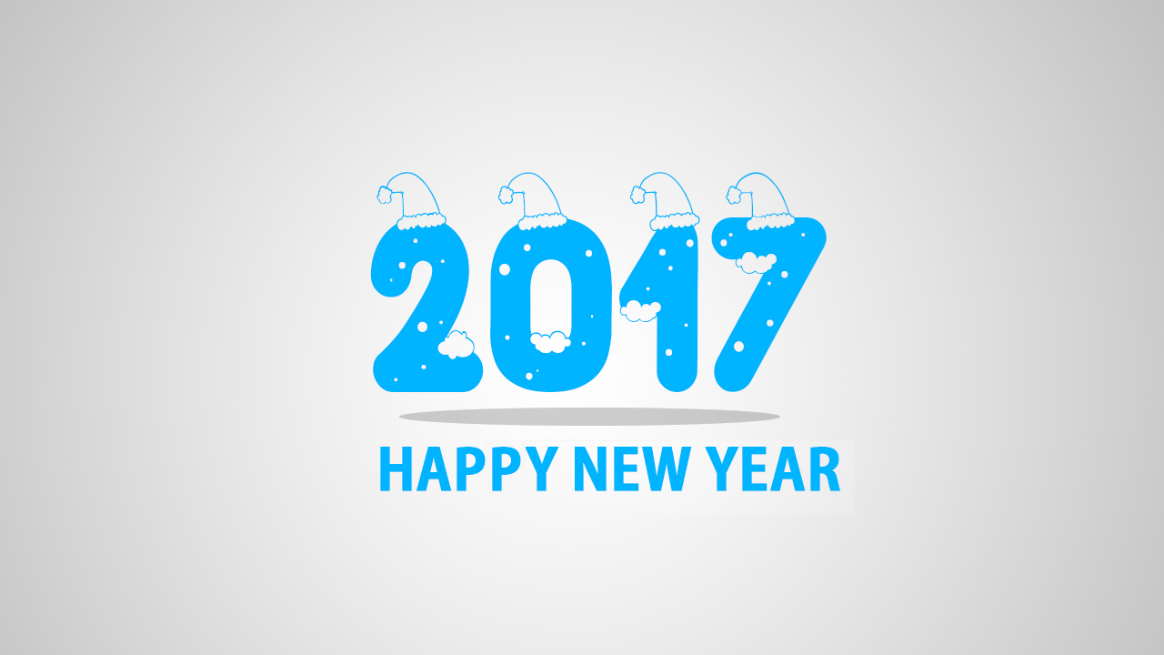 Whatsapp Wallpaper Happy New Year Blue HD