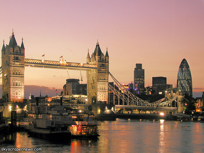 London Skyline And Tower Bridge