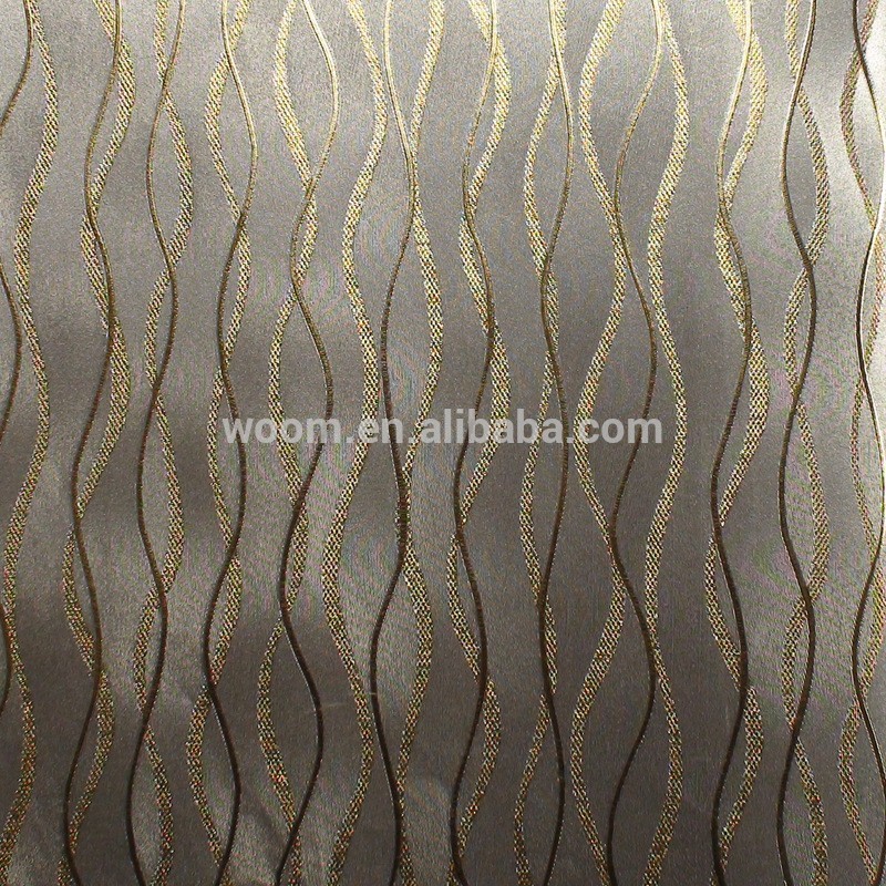 Curved lines geometric pattern metallic designer wallpaper designs
