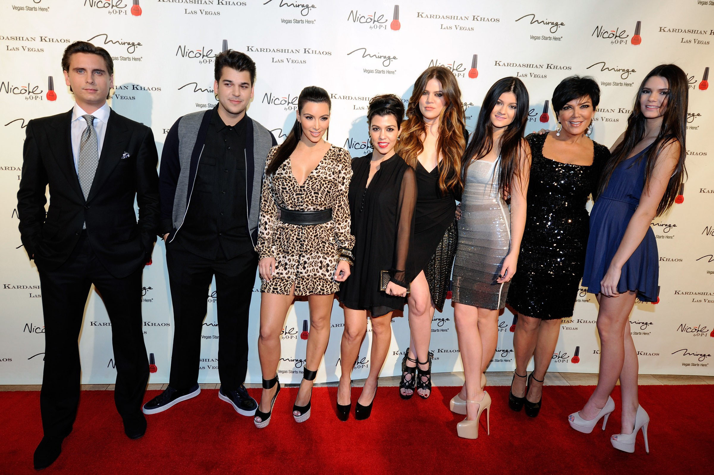 Kardashian Jenner family on the red Carpet Kardashian Khaos Mirage