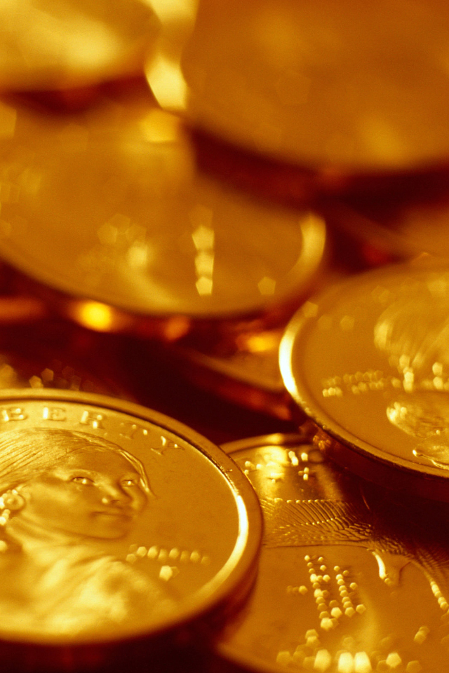 Gold Coins iPhone 4s Wallpaper iPad