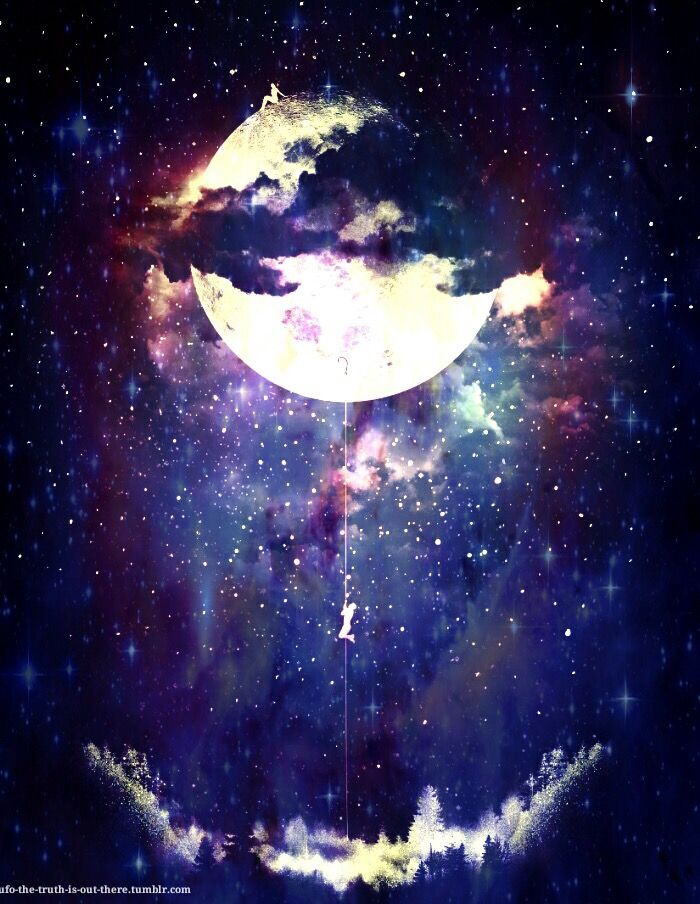 Wallpaper Galaxy Moon In Full HD Quality