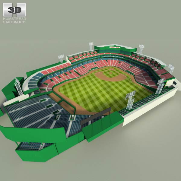 Fenway Park Boston Baseball Stadium 3d Model