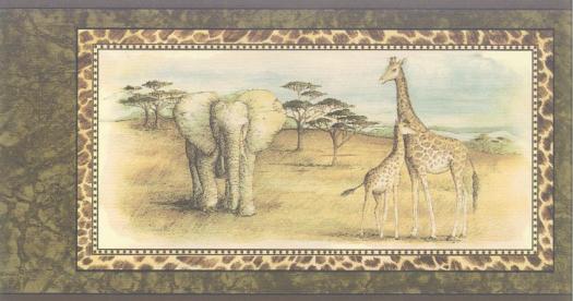 african safari wallpaper border