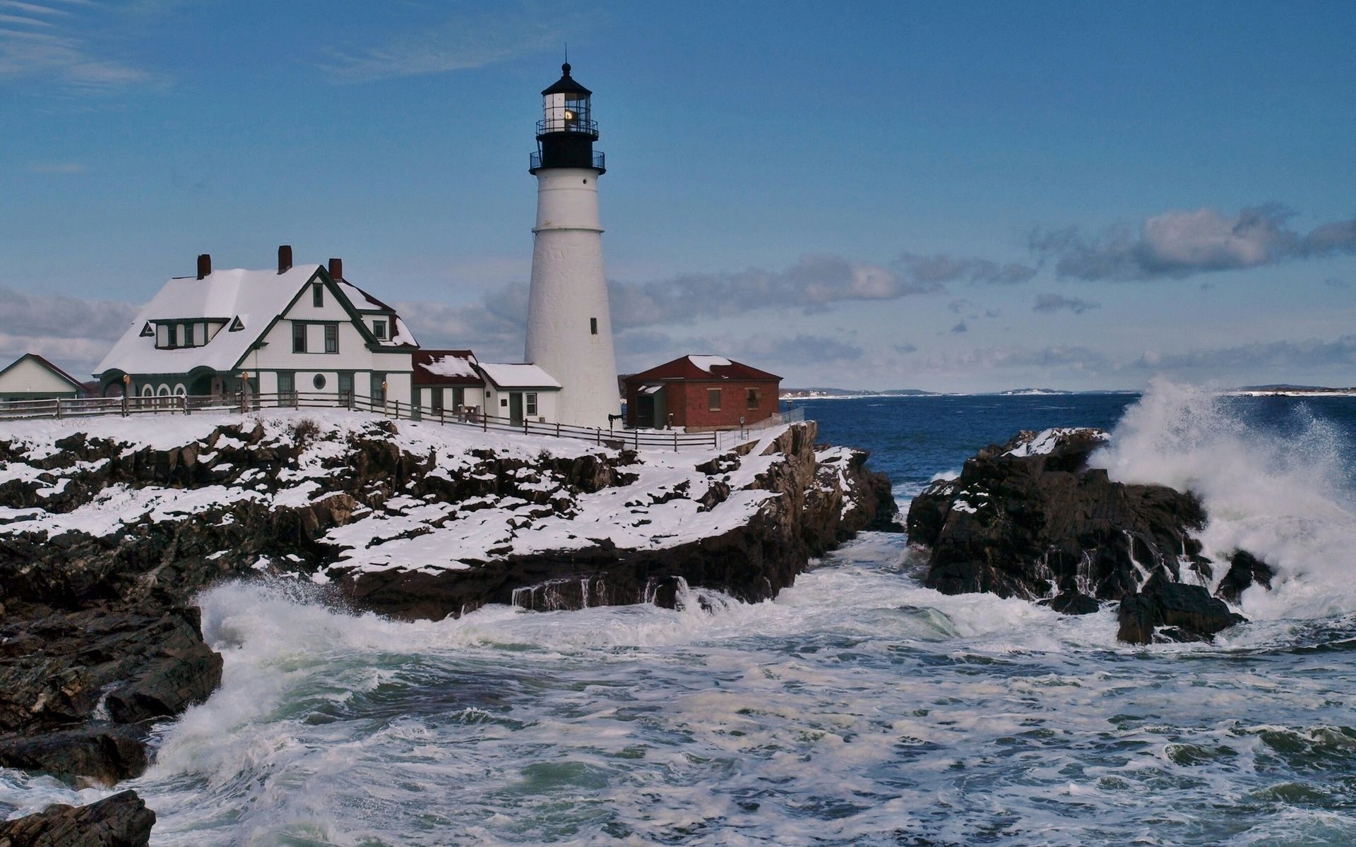 40 Maine Lighthouse Winter Wallpapers   Download at WallpaperBro