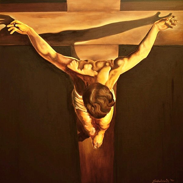Jesus On Cross Famous Painting Wallpaper