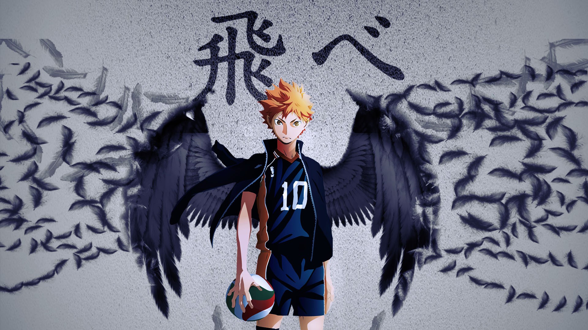 Haikyu Shoyo Hinata With Wings HD Anime Wallpaper